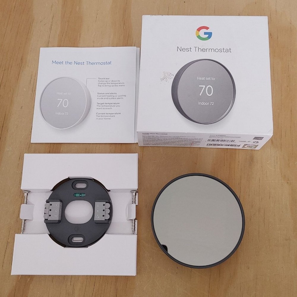 Google Nest Programmable Smart Thermostat WiFi Dark Grey Color